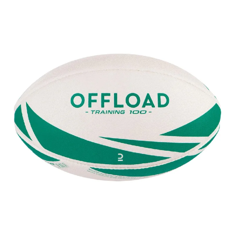 Ballon de rugby - R100 Taille 3 training Vert