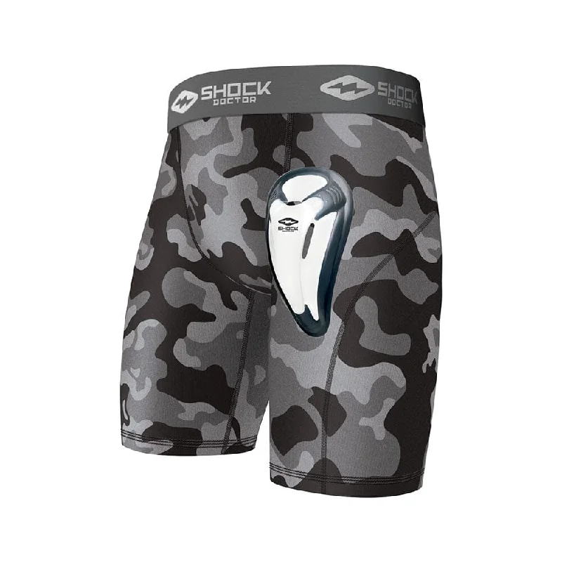 Black Camo Core Compression Short with Bio-Flex Cup