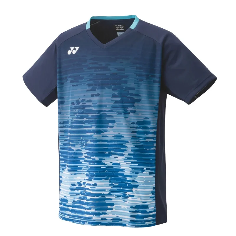 Yonex 10505 Men's Crew Neck Game Shirt [Navy Blue]